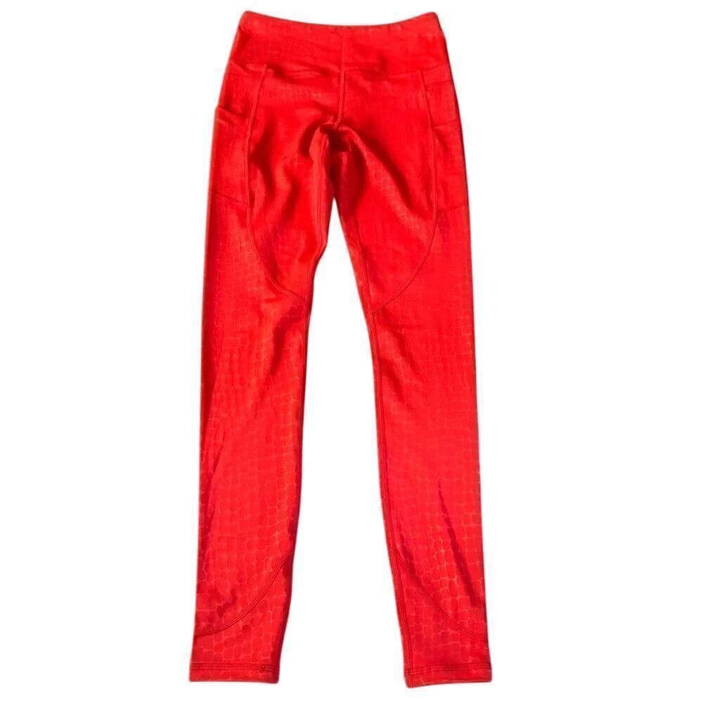 Zyia Red Scales Pocket Light & Tight High-Rise Legging Size 4 - Picture 3 of 8